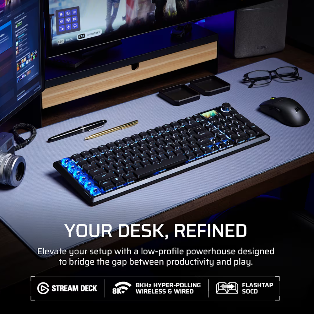 CORSAIR VANGUARD AIR 99 Wireless Optical Mechanical Gaming Keyboard - Black