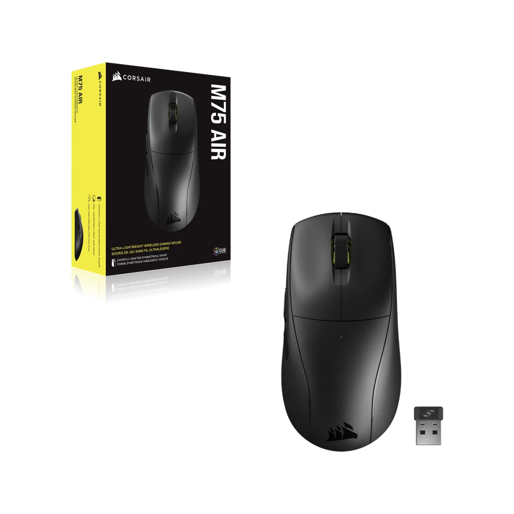 CORSAIR M75 AIR WIRELESS Ultra-Lightweight Gaming Mouse - Black