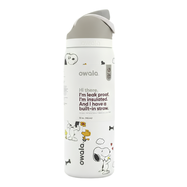 Owala Freesip Insulated Stainless Steel Water Bottle 24 Oz Marshmellow