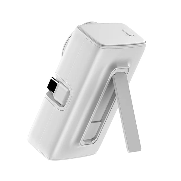 iEngage 5000mAh Powerbank Dual Port 20W Fast Charging Lightning & USB-C With Watch Charging (White)