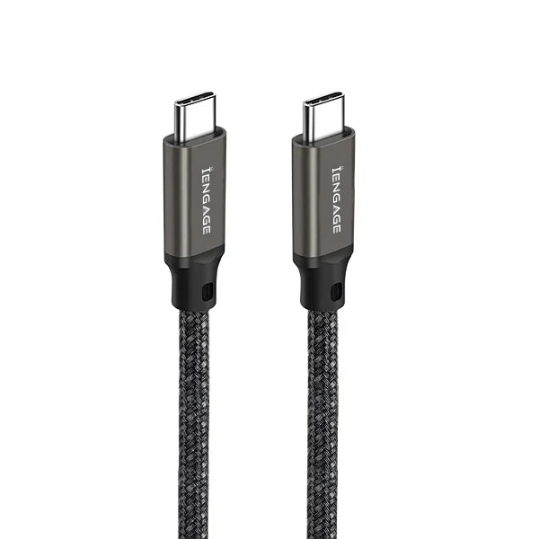 iEngage Pd Threaded 240W Usb-C To Usb-C Cable(40Gbps/8K) E-Mark (2Meter)