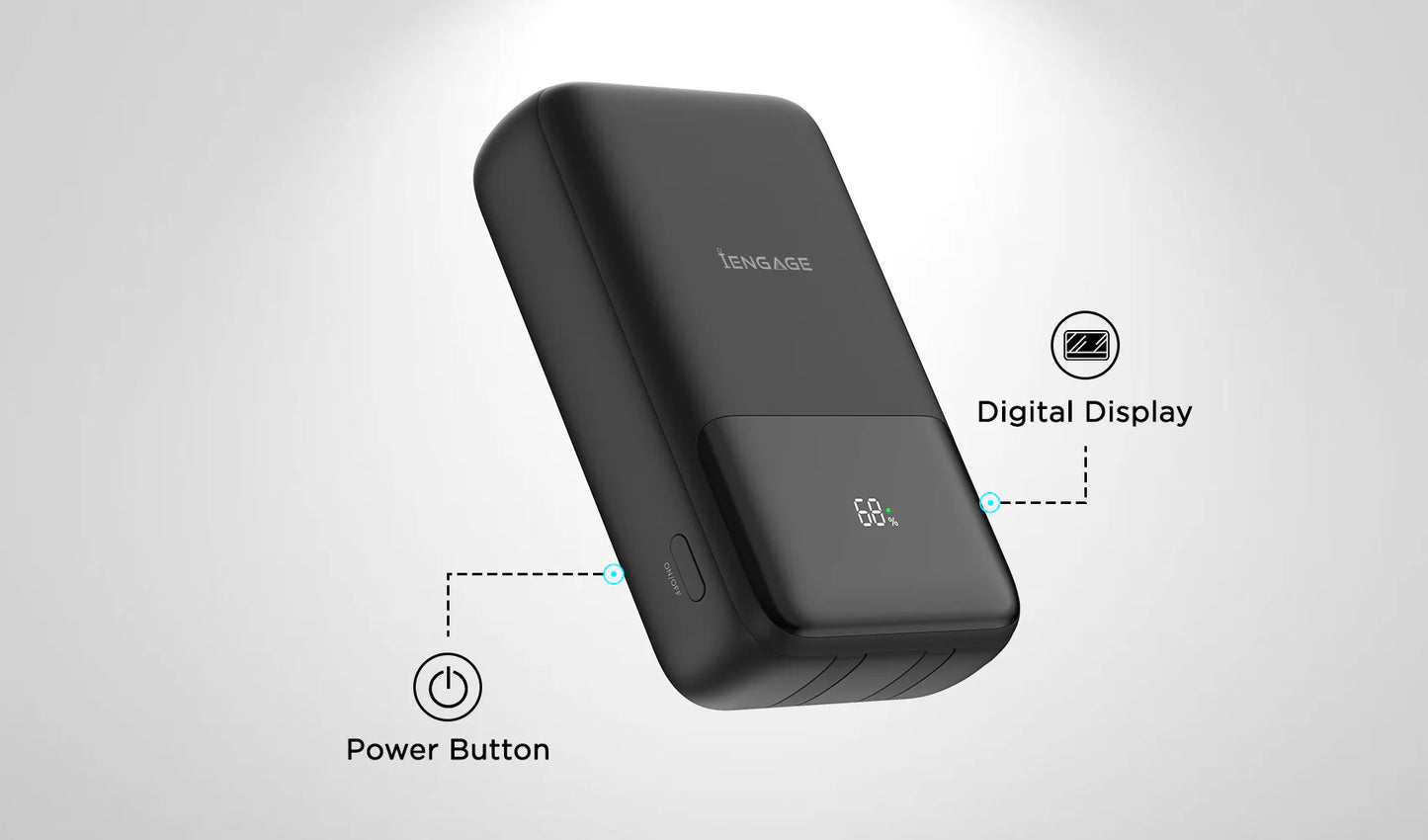 iEngage Qi2 20000mAh Ultra Fast Charging PD 65W PowerBank