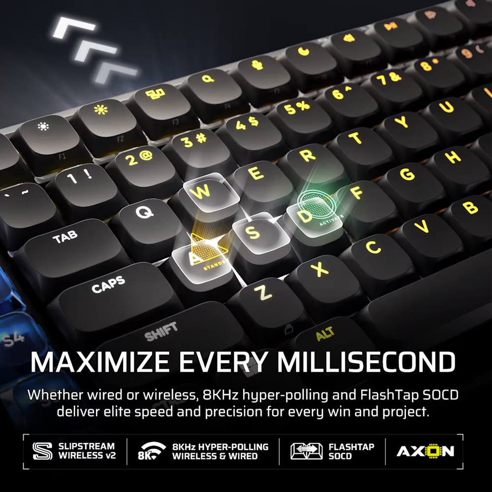CORSAIR VANGUARD AIR 99 Wireless Optical Mechanical Gaming Keyboard - Black