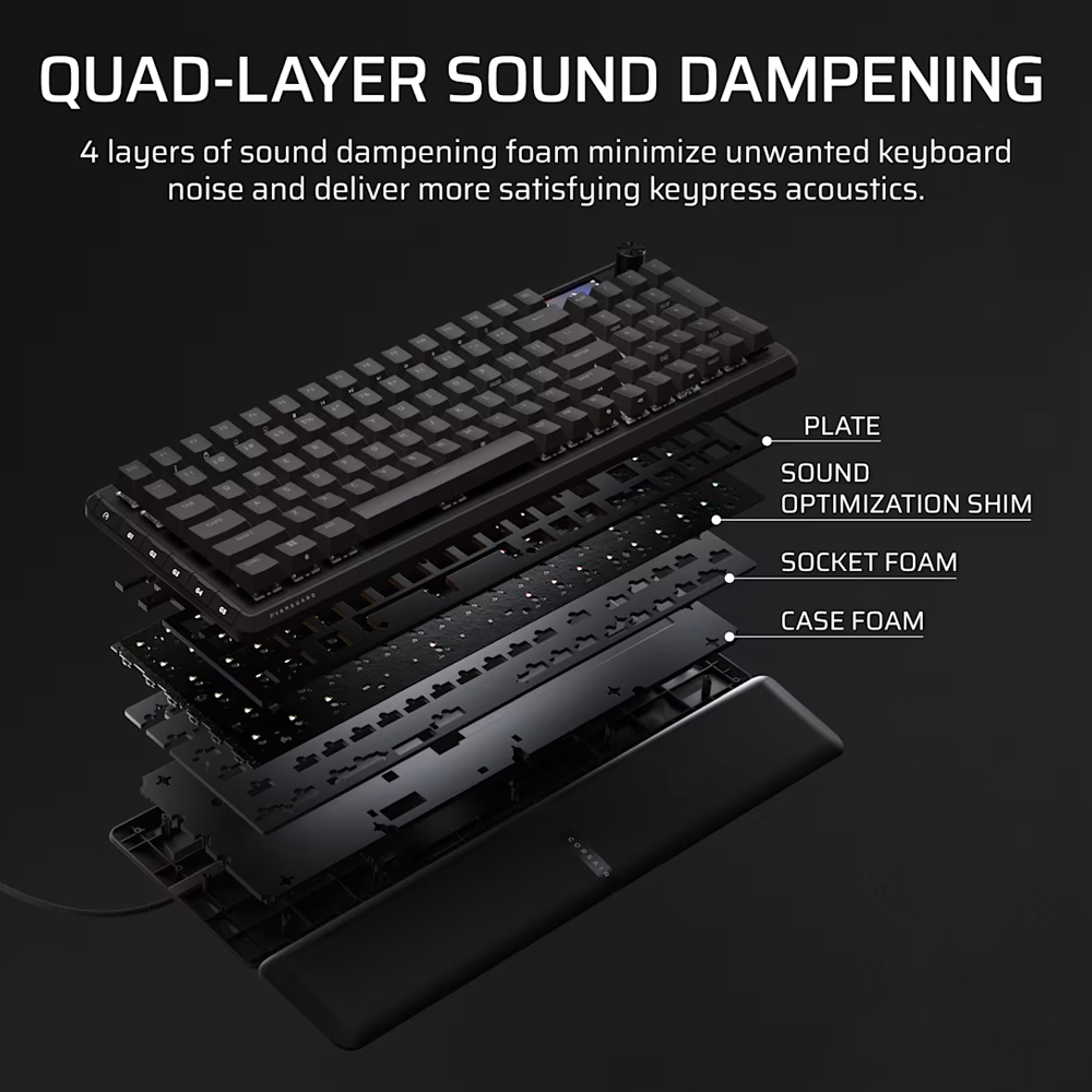 CORSAIR GALLEON 100 SD Stream Deck Integrated Wired Mechanical Keyboard - Black