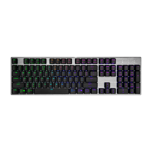 Cooler Master SK653 RGB Wireless Low Profile Mechanical Red Switch Keyboard - Black