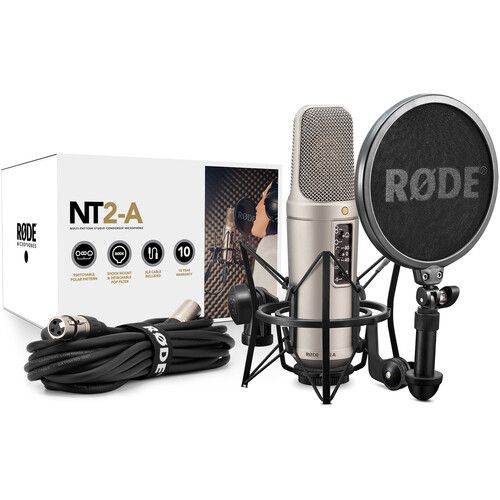 RODE NT2A MULTI PATTERN STUDIO CONDENSER MICROPHONE