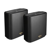 ASUS ZenWiFi AX XT8 - AX6600 Whole-Home Tri-band Mesh WiFi 6 System 2 Pack - Black