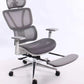 BLACK BULL mesh office and gaming Chair white / Gray