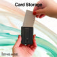 iEngage Magsafe Wallet With Finger Grip Holder (Black)
