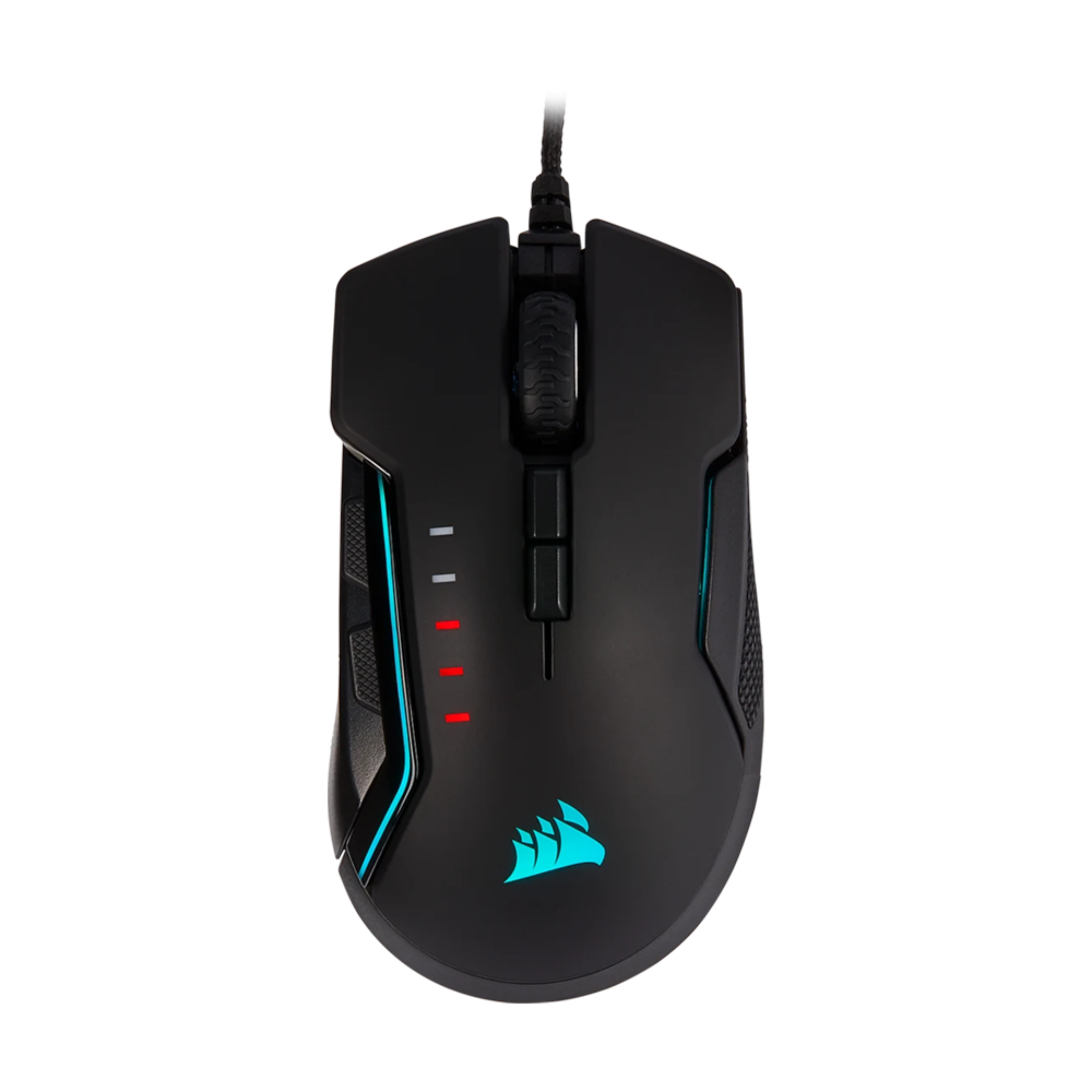 CORSAIR GLAIVE RGB PRO Wired Gaming Mouse - Black