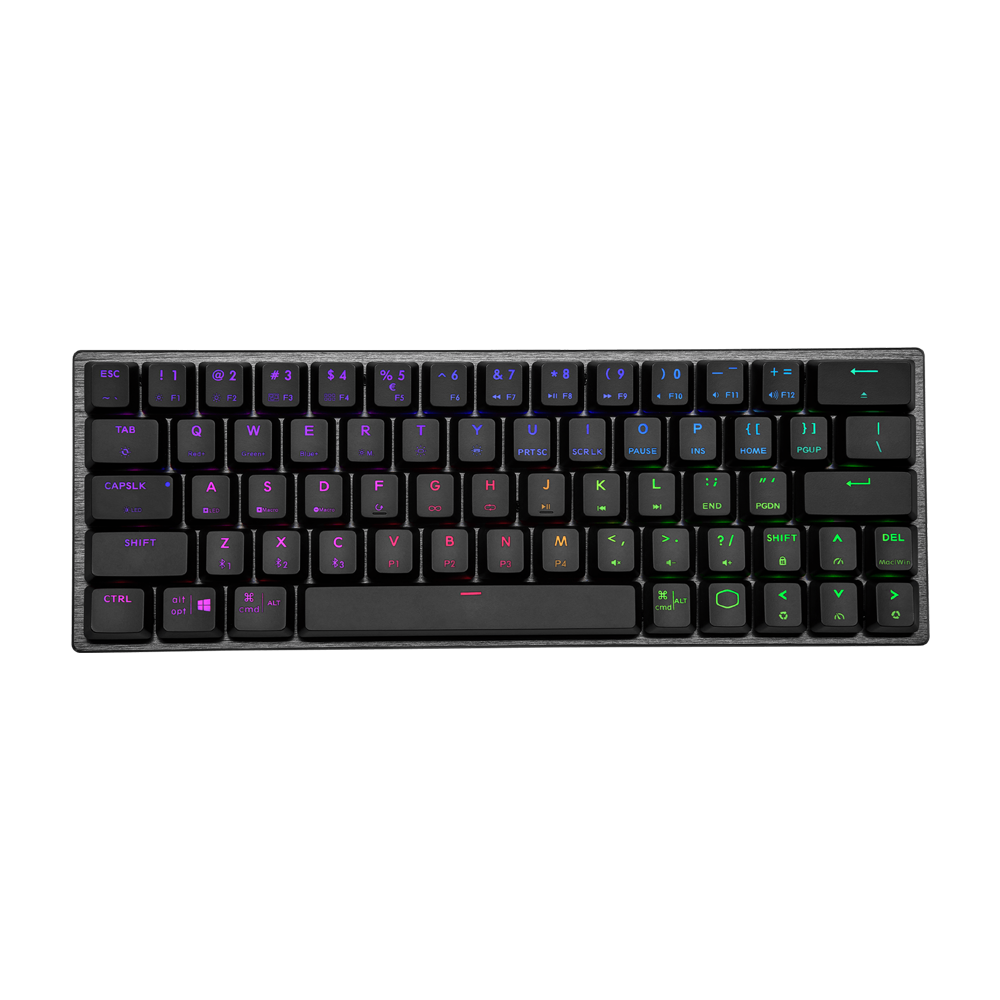 Cooler Master SK622 RGB Wireless Low Profile Blue Mechanical Keyboard - Black