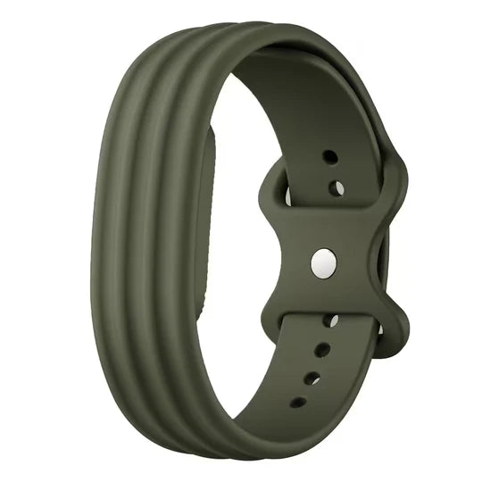 Silicone Replacement Straps for Google Fitbit Air – Olive Green