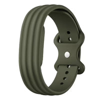 Silicone Replacement Straps for Google Fitbit Air – Olive Green