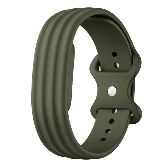 Silicone Replacement Straps for Google Fitbit Air – Olive Green