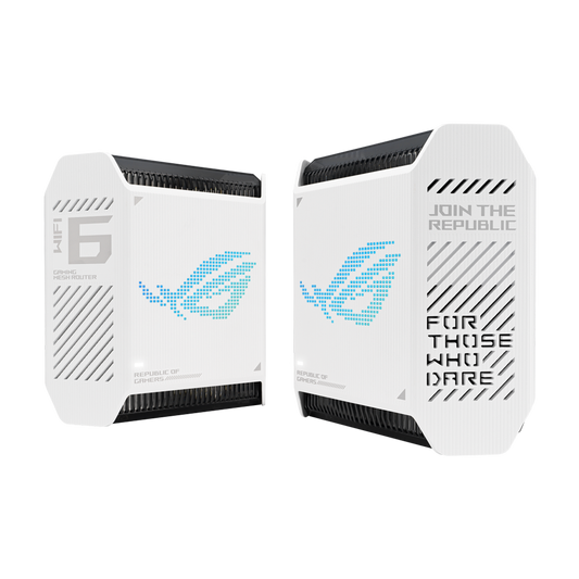 ASUS ROG Rapture GT6 Whole Home Mesh Wi-Fi 6 2-Pack System - Moonlight White