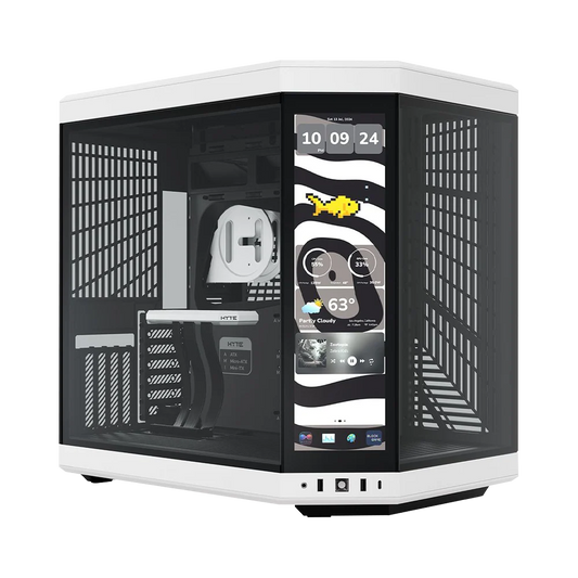 HYTE Y70 TOUCH INFINITE 14.5 Inch Integrated IPS Touchscreen ATX Case - Panda