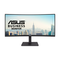 ASUS VA34VCPSR 34 Inch 100Hz WQHD 4ms HDMI 2.0 Curved Docking Monitor - Black
