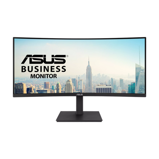 ASUS VA34VCPSR 34 Inch 100Hz WQHD 4ms HDMI 2.0 Curved Docking Monitor - Black