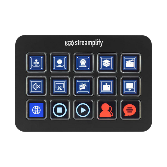 STREAMPLIFY STREAMING DECK LCD Black