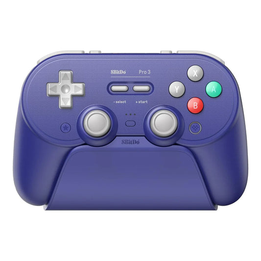 8BitDo Pro 3 Bluetooth Controller for Switch/Switch 2, Windows, Apple, SteamOS, Android – TMR Joysticks - Purple