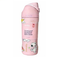 Owala Freesip Insulated Stainless Steel Water Bottle 24 Oz Pink Snoopy