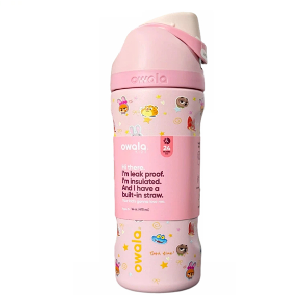 Owala Freesip Insulated Stainless Steel Water Bottle 24 Oz Cartoon Rabbit