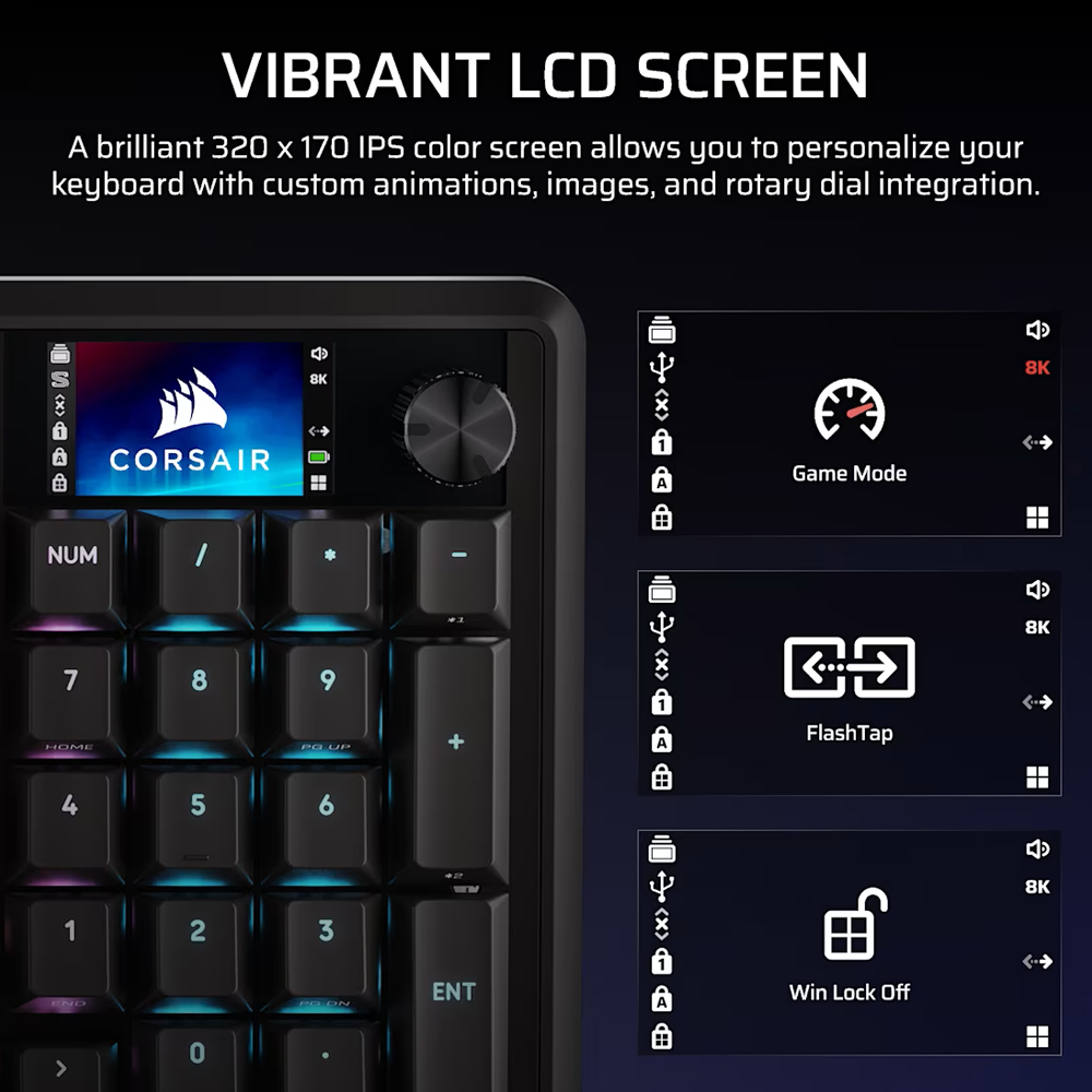 CORSAIR VANGUARD 96 Wirless Mechanical Gaming Keyboard - Black