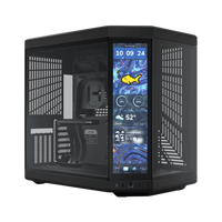 HYTE Y70 TOUCH INFINITE 14.5 Inch Integrated IPS Touchscreen ATX Case - Pitch Black