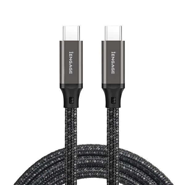 iEngage Pd Threaded 240W Usb-C To Usb-C Cable(40Gbps/8K) E-Mark (2Meter)