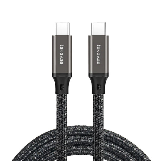 iEngage Pd Threaded 240W Usb-C To Usb-C Cable(40Gbps/8K) E-Mark (2Meter)