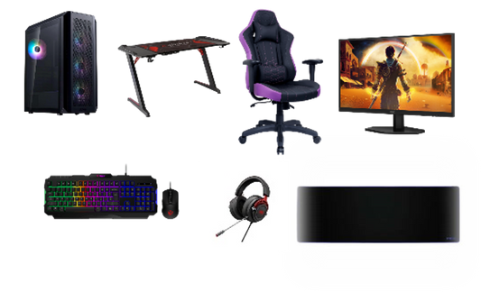 i5 14th Gen-5060 8GB-16GB-512GB-Wifi-Win 11 Pro +(KB,Mouse, Heaset+MP)(Desk+Chair+Monitor)