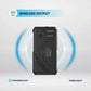 Powerology 27000 mAh Pb with LED Retract C Cable - 15W Wireless Charger