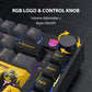 Transformers Bumblebee Edition TF-GK03 Wireless Mechanical Gaming Keyboard - RGB Backlit, Multimedia Knob & 75% Layout