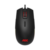 AOC GM500 RGB Wired Gaming Mouse - Black