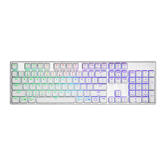 Cooler Master SK653 RGB Wireless Mechanical Keybaord - Silver White