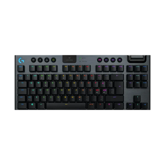 Logitech G915 TKL Tenkeyless Lightspeed Wireless RGB Mechanical Gaming Keyboard - Carbon Tactile