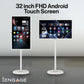 iEngage 32 Inch 4G FHD (8GB/128GB) Android 15 Rotating TouchScreen W/ Built-In Camera-White (15,000mAh)