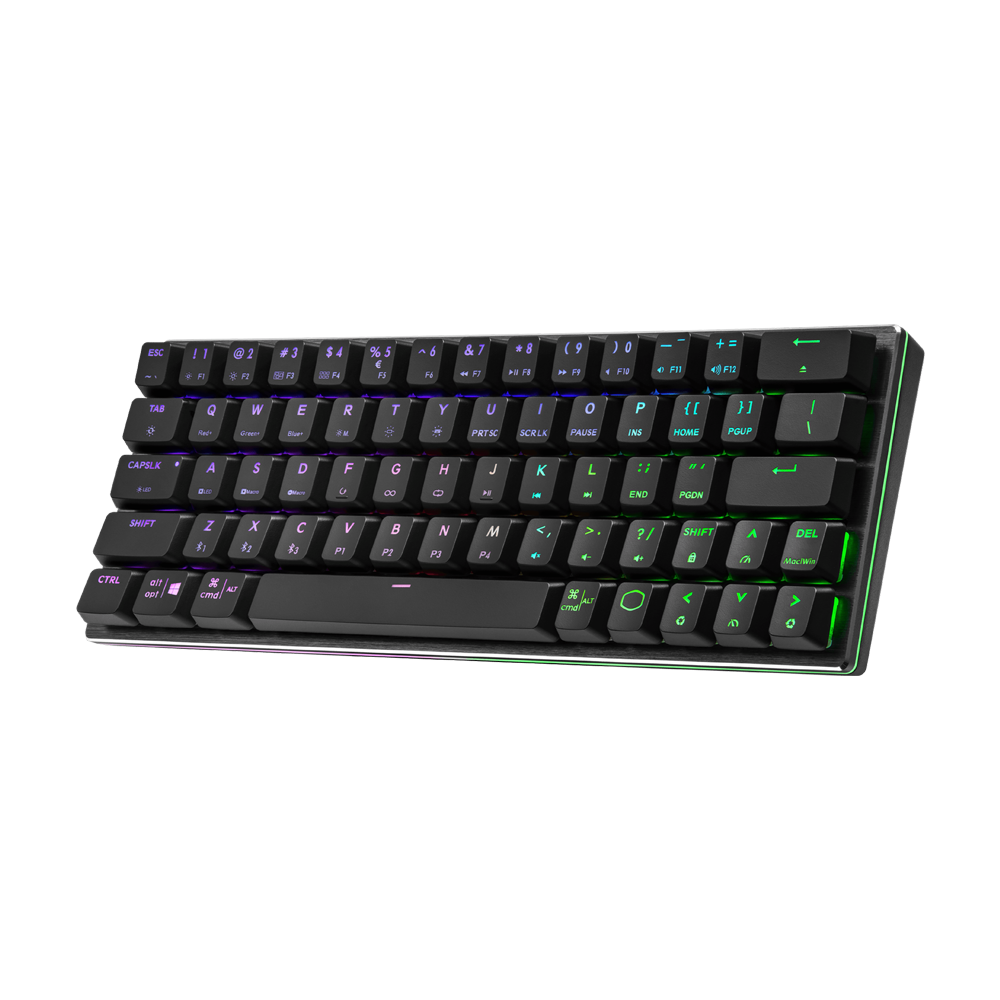 Cooler Master SK622 RGB Wireless Low Profile Blue Mechanical Keyboard - Black