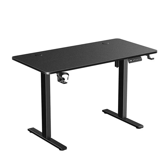 Gamvity Height-Adjustable Metal Modern Office/Gaming Desk 1400*600 - Carbon Fiber Black