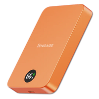 iEngage 10000mAh Semi Solid Battery Wireless Charging Powerbank (Orange)