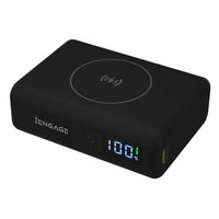 iEngage 10000mAh Powerbank Compact 15W Wireless Charging 45W Fast Charging With LED Display